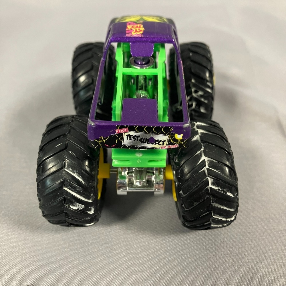 Hot Wheels Monster Truck Test Subject Purple Green Die Cast - Picture 3 of 10